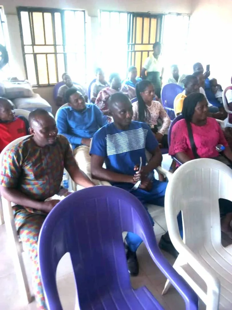 A guest and students in the audience